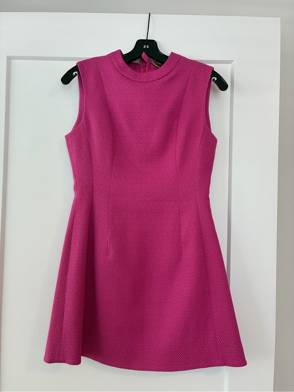 Alexis Fuchsia Textured Sleeveless Mini Dress